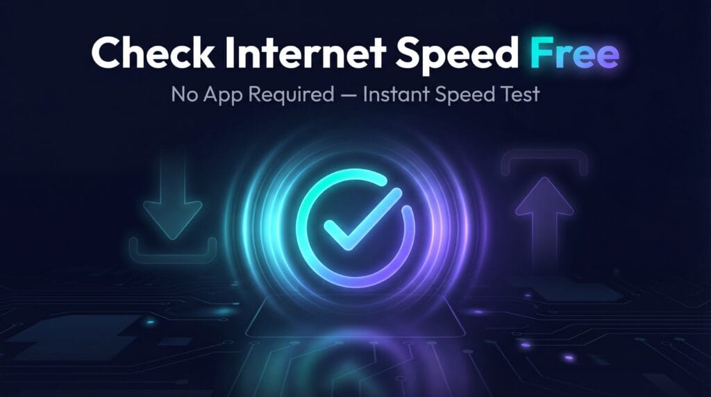 Check Internet Speed Free — No App Required