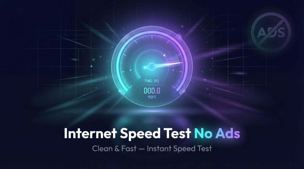 Internet Speed Test No Ads — Clean & Fast | Instant Speed Test