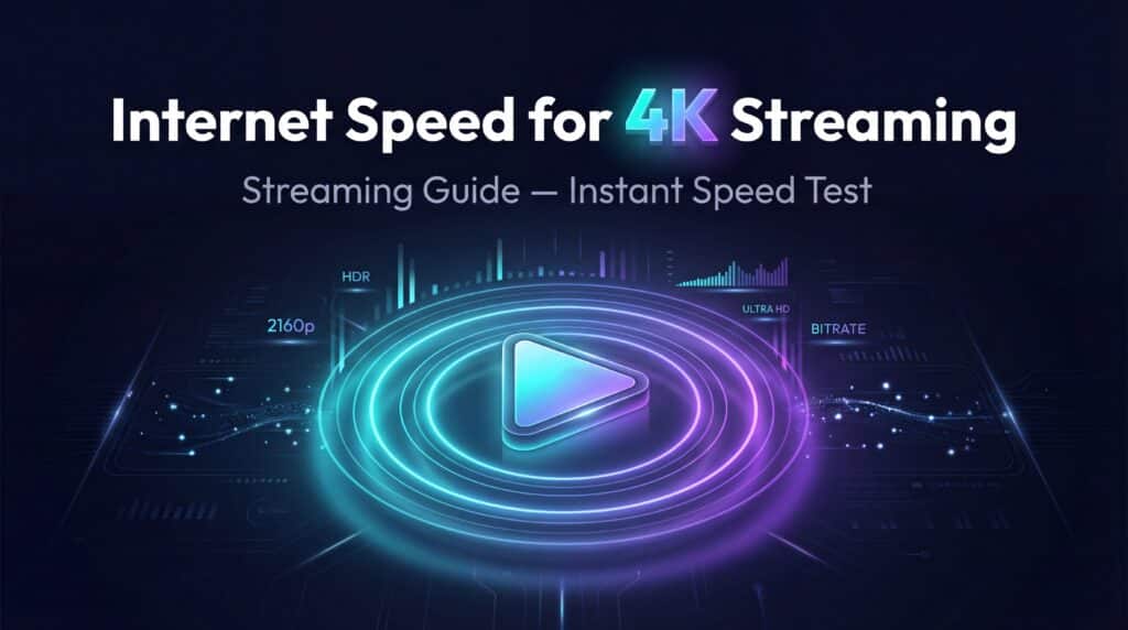 Internet Speed for 4K Streaming Complete Guide