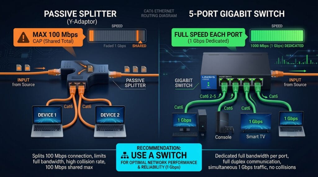 Does an Ethernet Splitter Reduce Internet Speed