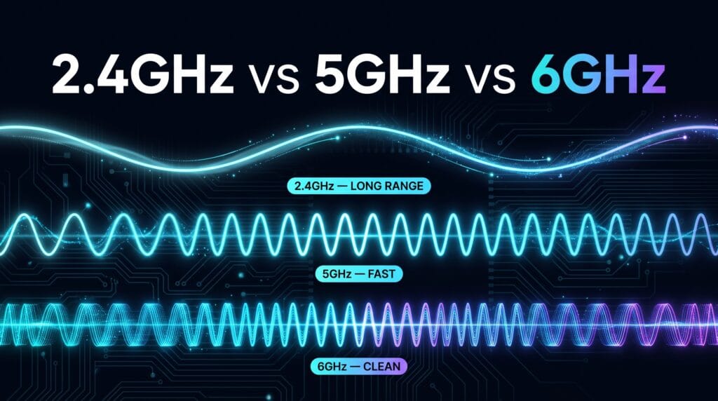 2.4GHz vs 5GHz vs 6GHz Which One Should You Actually Use