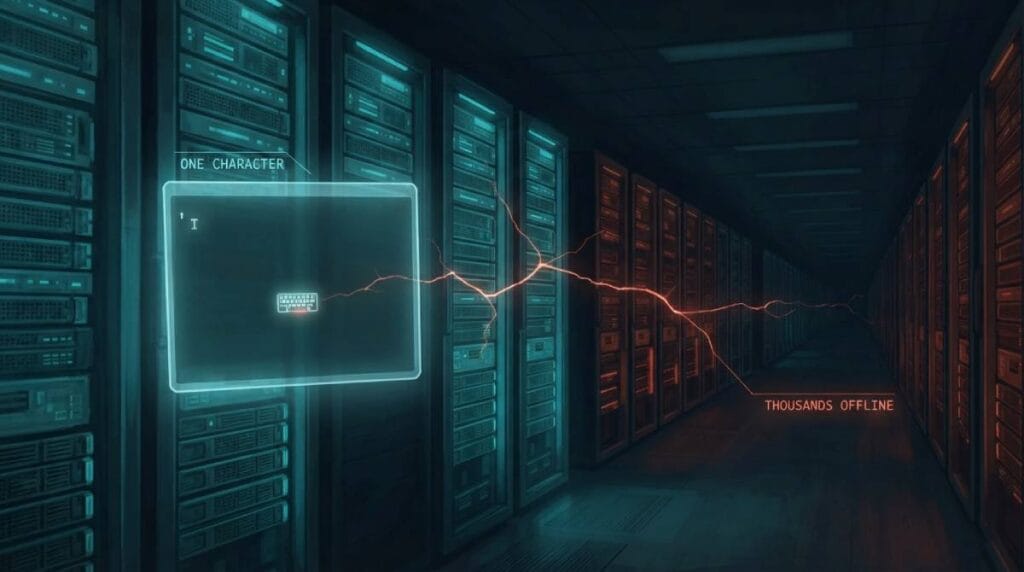 How One Typo Took Down a Piece of the Internet