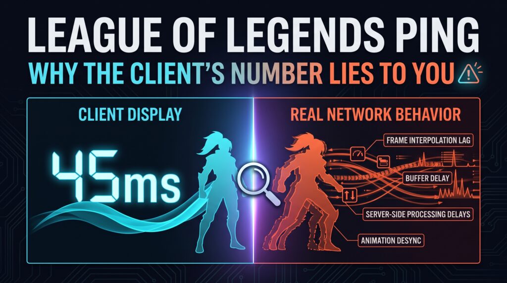 League of Legends Ping Why the Clients Number Lies to You