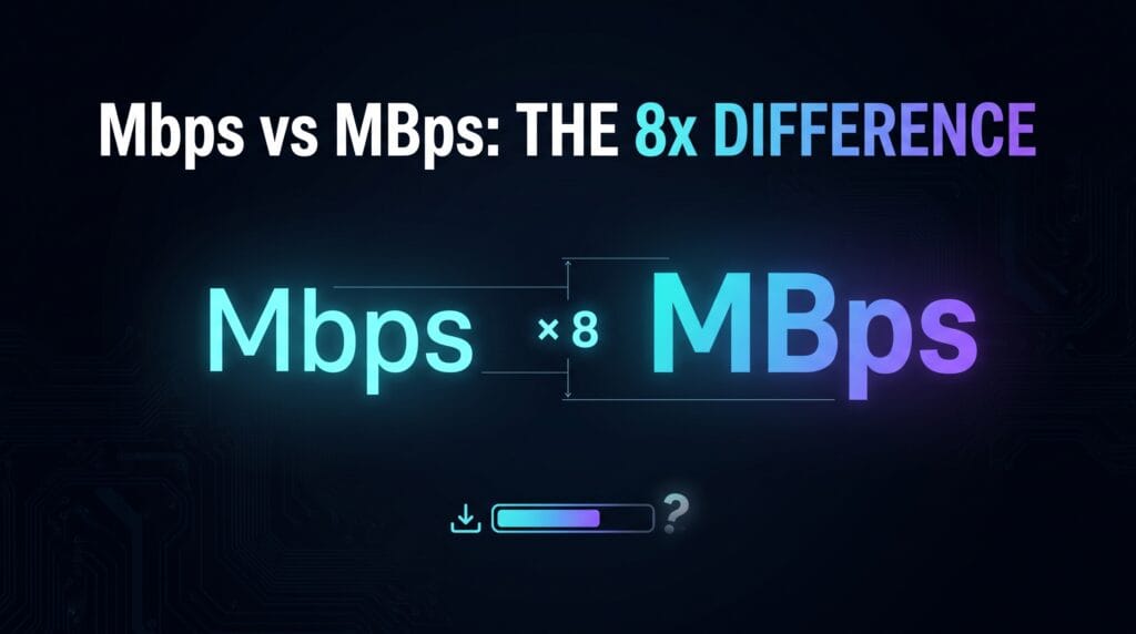 Mbps vs MBps Explained The 8x Difference That Confuses Everyone