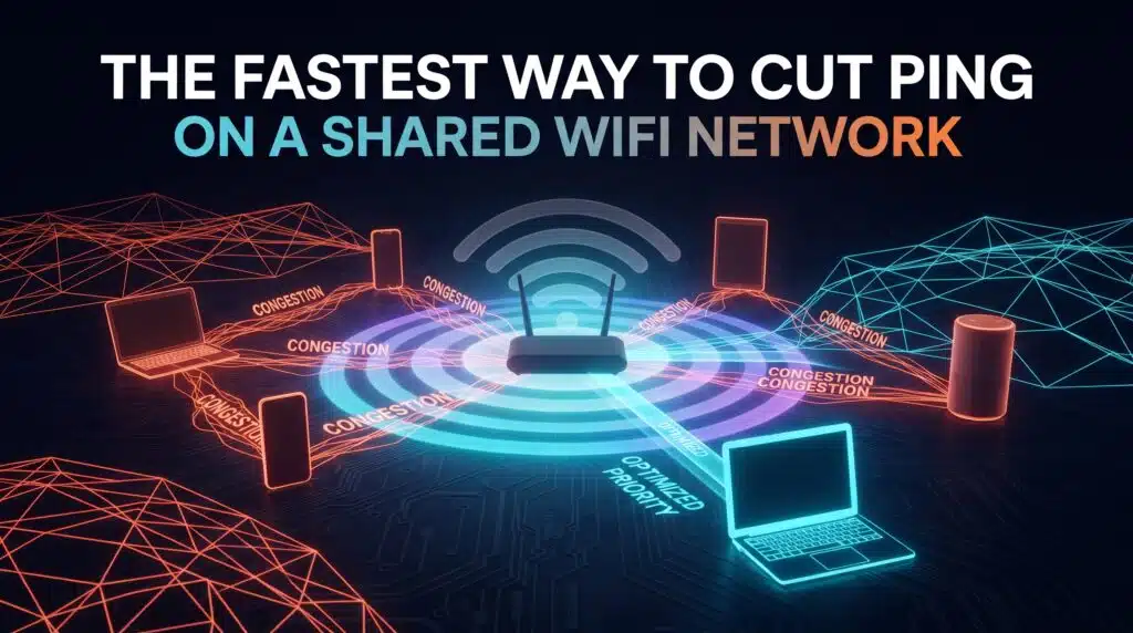 The Fastest Way to Cut Ping on a Shared WiFi Network
