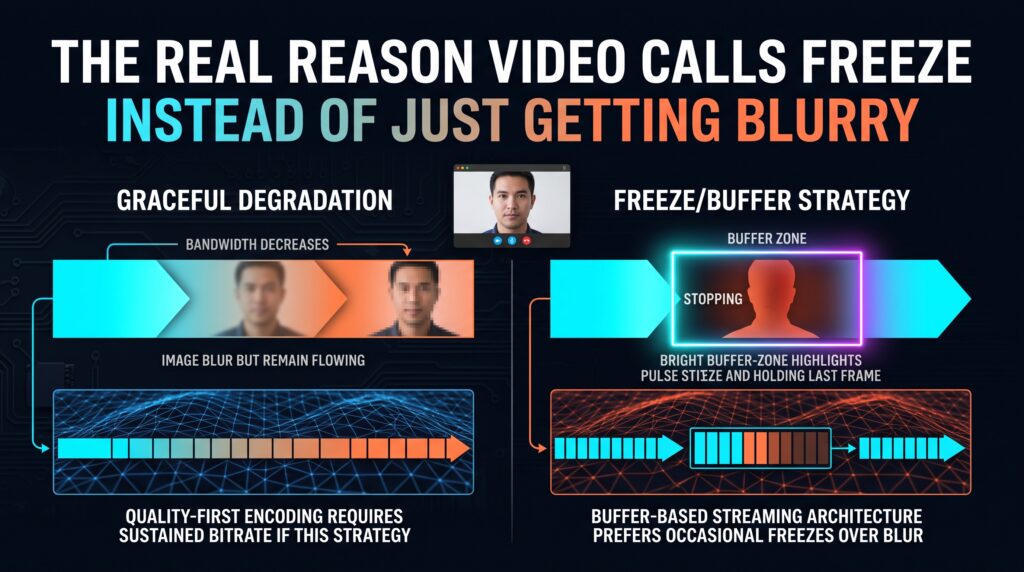 The Real Reason Video Calls Freeze Instead of Just Getting Blurry
