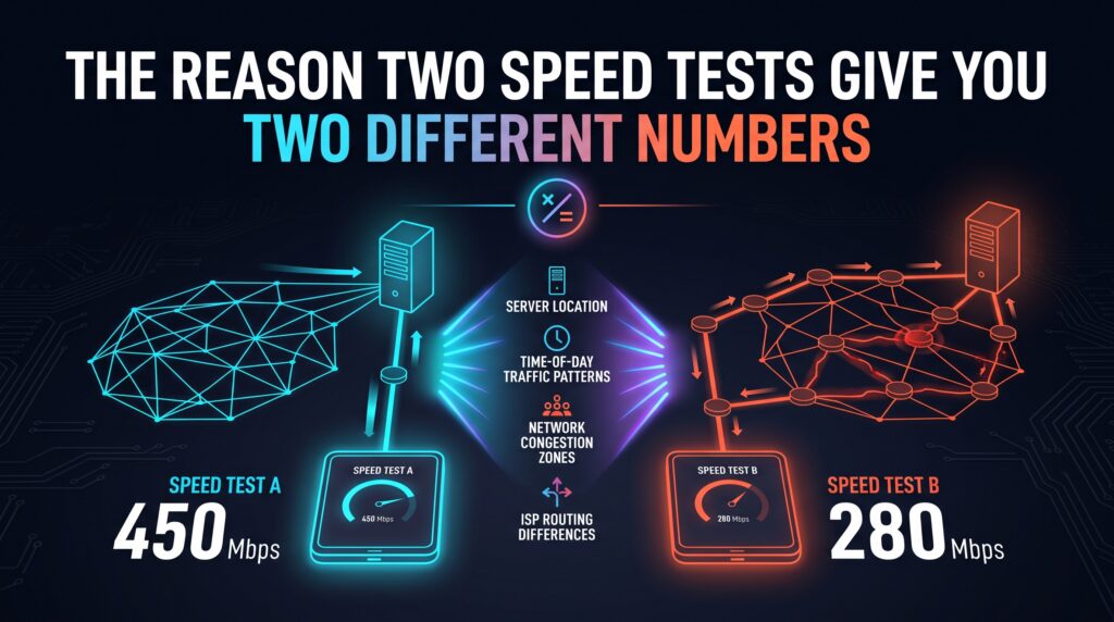 The Reason Two Speed Tests Give You Two Different Numbers