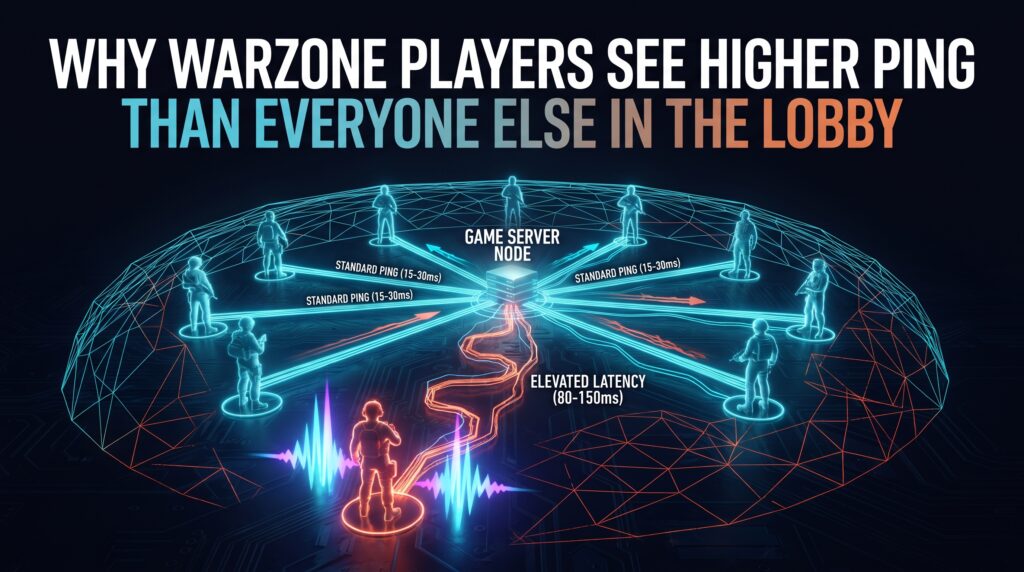 Why Warzone Players See Higher Ping Than Everyone Else in the Lobby