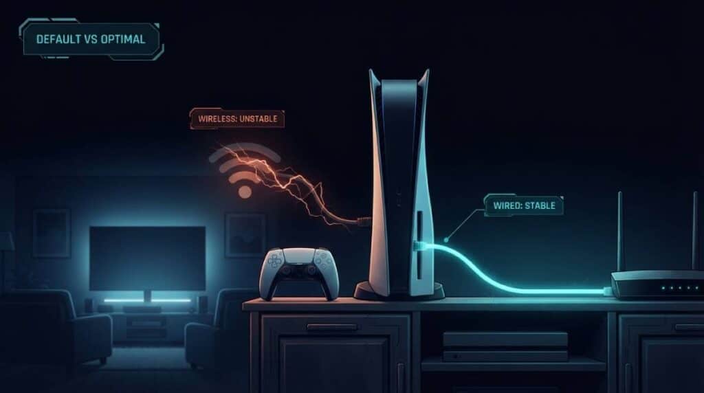 Why Your PS5 Defaults to WiFi — And Its Costing You
