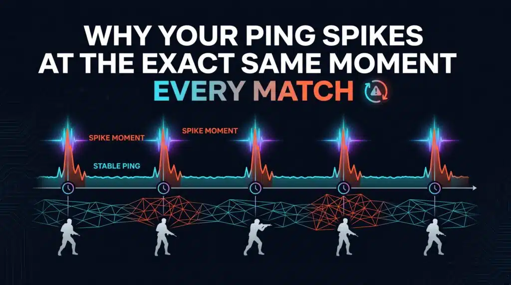 Why Your Ping Spikes at the Exact Same Moment Every Match