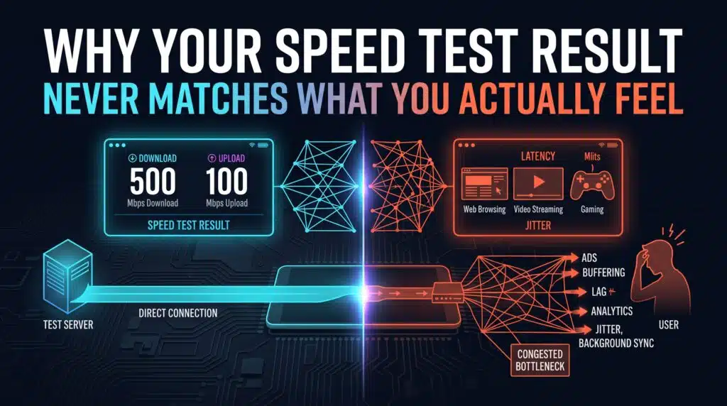 Why Your Speed Test Result Never Matches What You Actually Feel